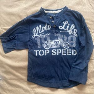Childrens place Motorcycle shirt